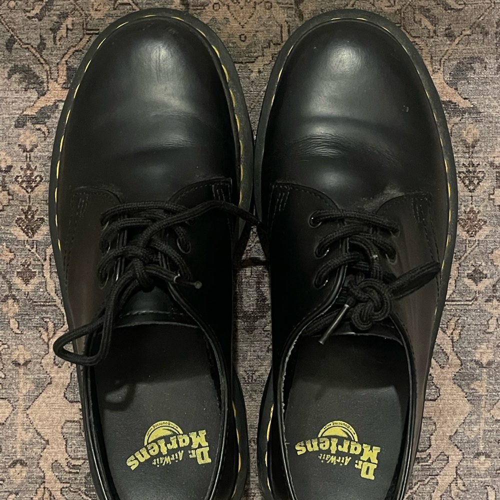 Dr. Martens Black Leather Lace-Up Shoes